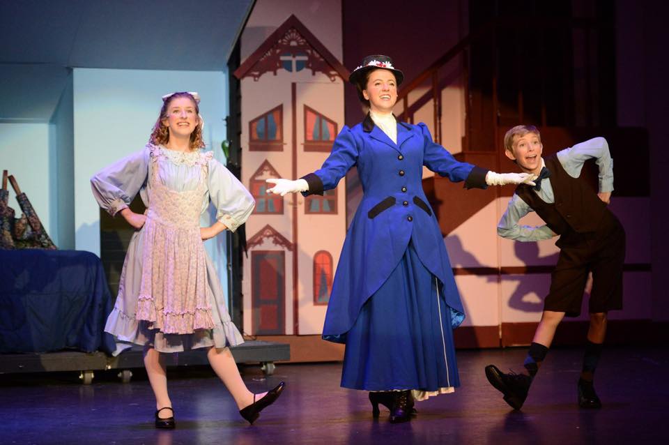 Jane, Micheal and Mary in Mary Poppins at NESA